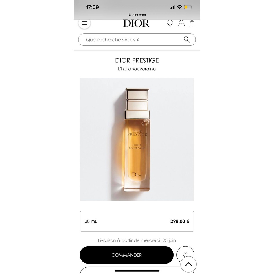 Tinh dầu dưỡng da Dior Prestige L’Huile Souveraine .