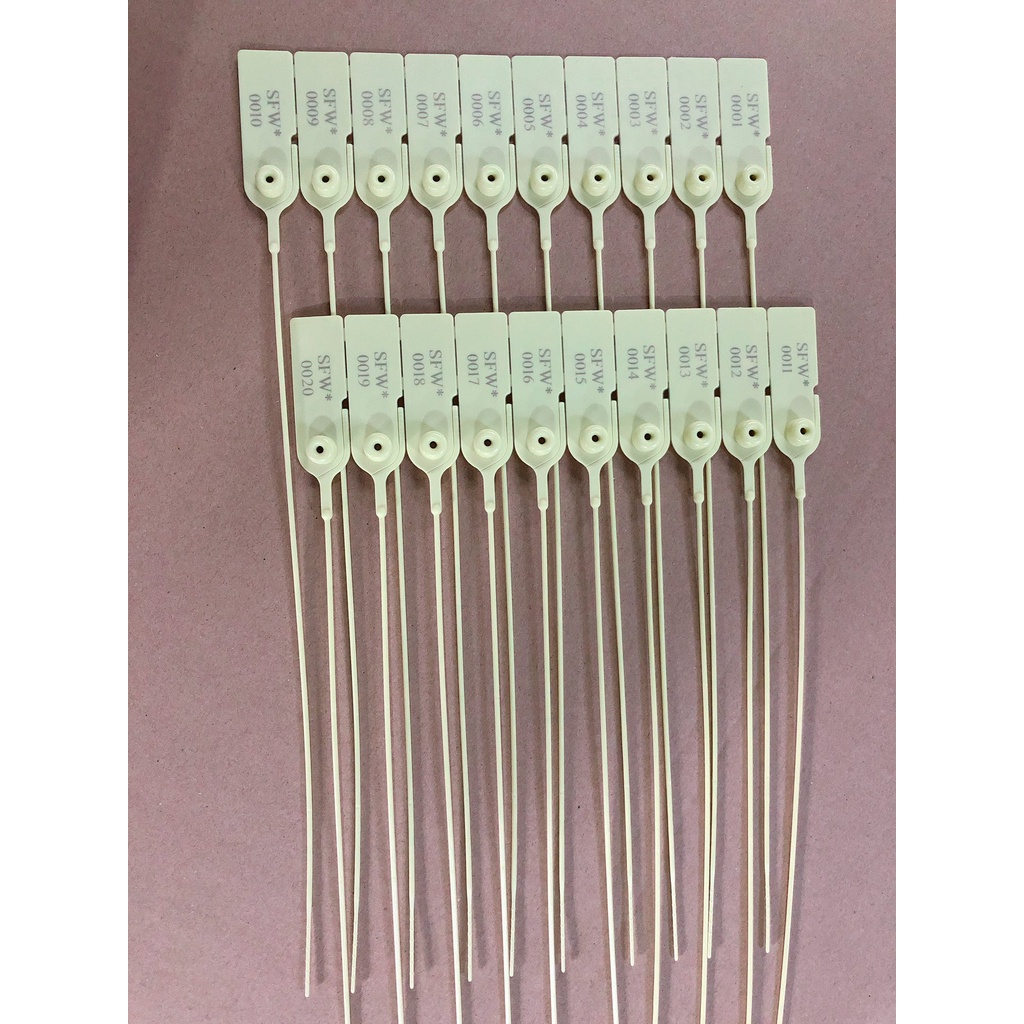 Set 50 seal niêm phong dây tròn khóa kim loại 36cm