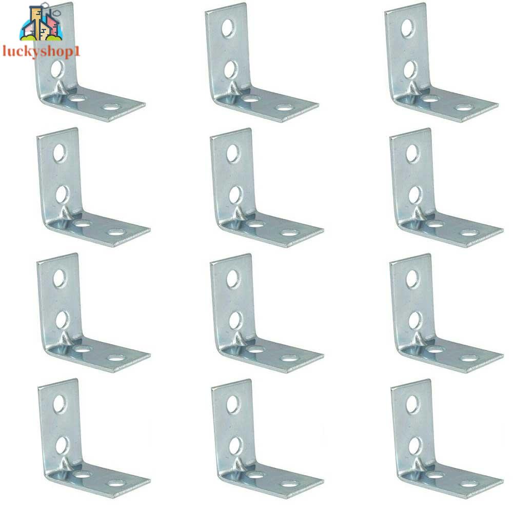 Set 12 Khung Sắt Hình Chữ L Góc 90 Độ Gắn Tường Cố Định Tiện Dụng