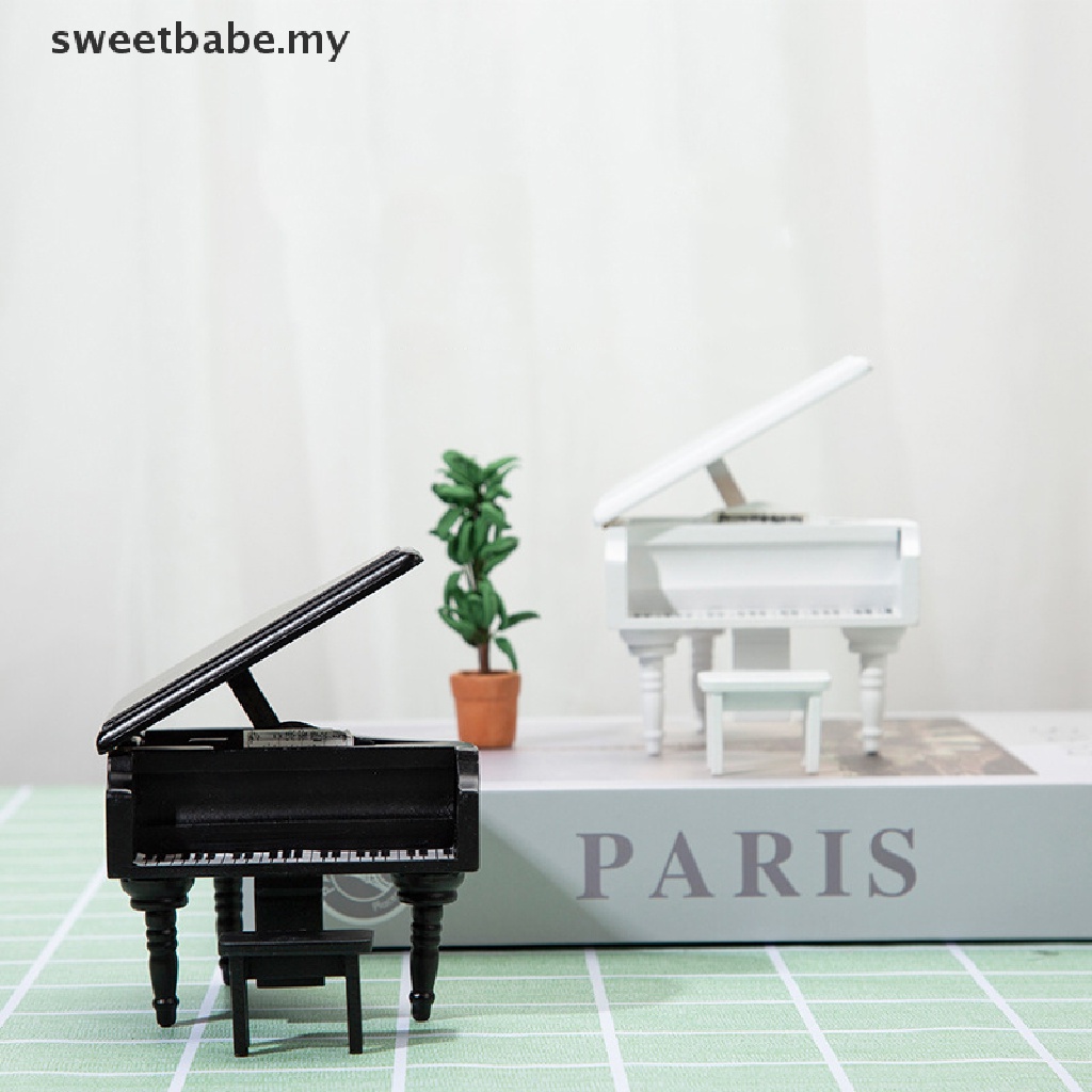 Đàn Piano Đồ Chơi Mini Tỉ Lệ 1:12 Cho Nhà Búp Bê