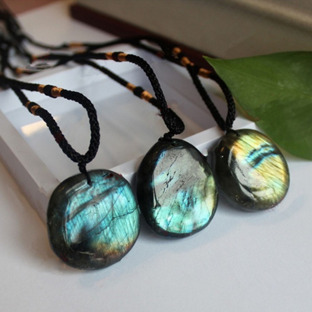 [Mã FASHIONT4FA2 giảm 10K đơn 50K] Dây chuyền mặt đá chakra chó labradorite