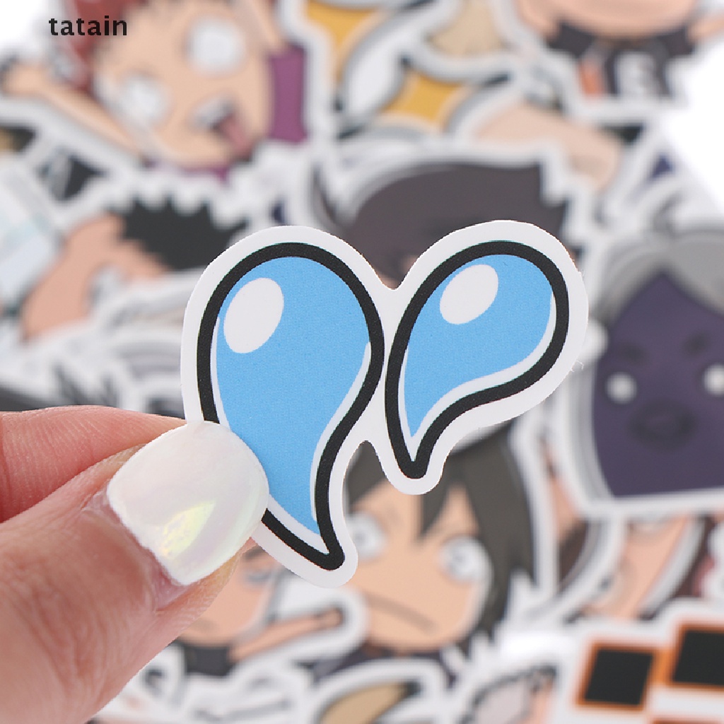 [TAT] 40pcs Anime Haikyuu PVC Laptop Suitcase Luggage Skateboard Waterproof Sticker CVX