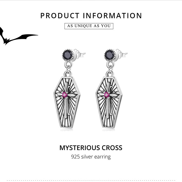 BAMOER Bộ Trang Sức Bằng Bạc 925 Phong Cách Halloween Thời Trang Cho Nữ BSE533