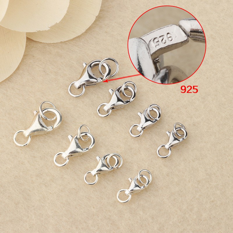 Chốt khóa bạc 925 làm khóa vòng tay vòng cổ đồ handmade DIY - CB405