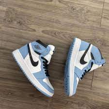 Giày thể thao Jordan 1 cao cổ xanh dương, Giày JD 1 university blue nam nữ siêu hot Full Box Bill❇️rẻ vô địch❇️