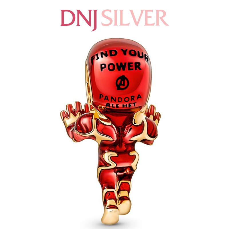 Charm bạc 925 cao cấp, hàng chuẩn bạc - Charm Marvel The Avengers Iron Man thích hợp để mix vòng tay charm - DN326