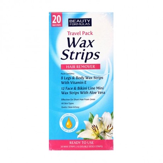 Miếng Wax Lông Gói 20 Miếng Beauty Formulas