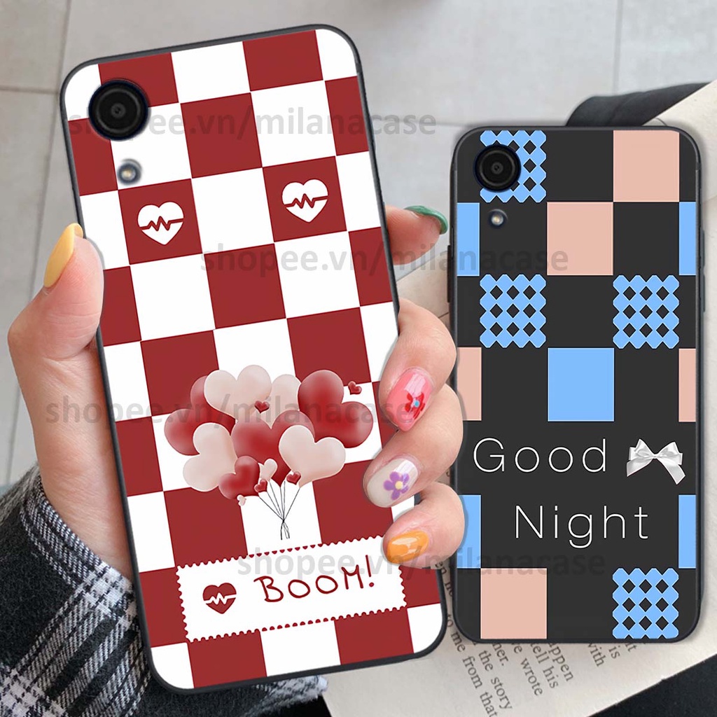Ốp Samsung A03 Core caro họa tiết nhiều màu sắc siêu đẹp thời trang cá tính