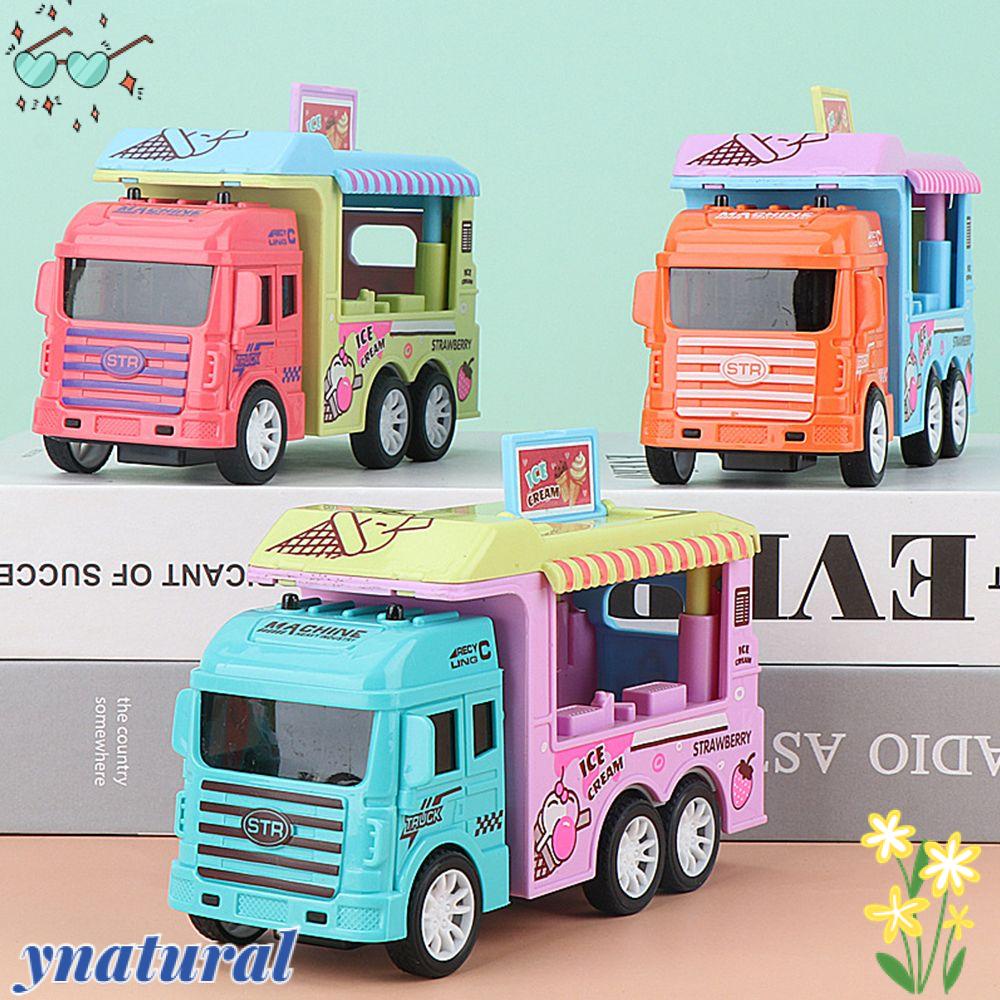 Ynatural Đồ Chơi Xe Hơi Hình Kem Hamburger Chống Rơi Bề Mặt Mịn Có Thể Mở Ra Cho Trẻ Em