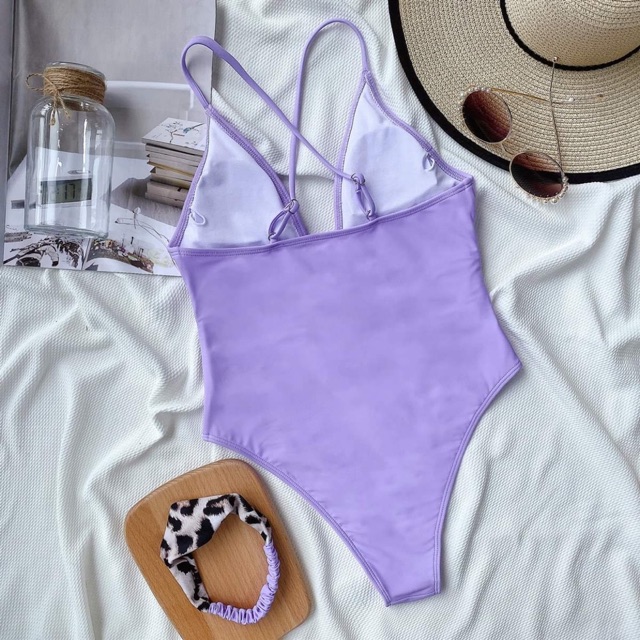 [BKN755] &lt;ÂU&gt; BODYSUIT TÍM LILAC KÈM TURBAN