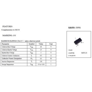 S8550 Dán _50 Chiếc_ transistor S8550 (2TY)