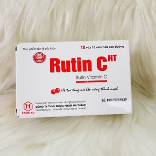 Rutin c ht hộp 100 viên bao đường