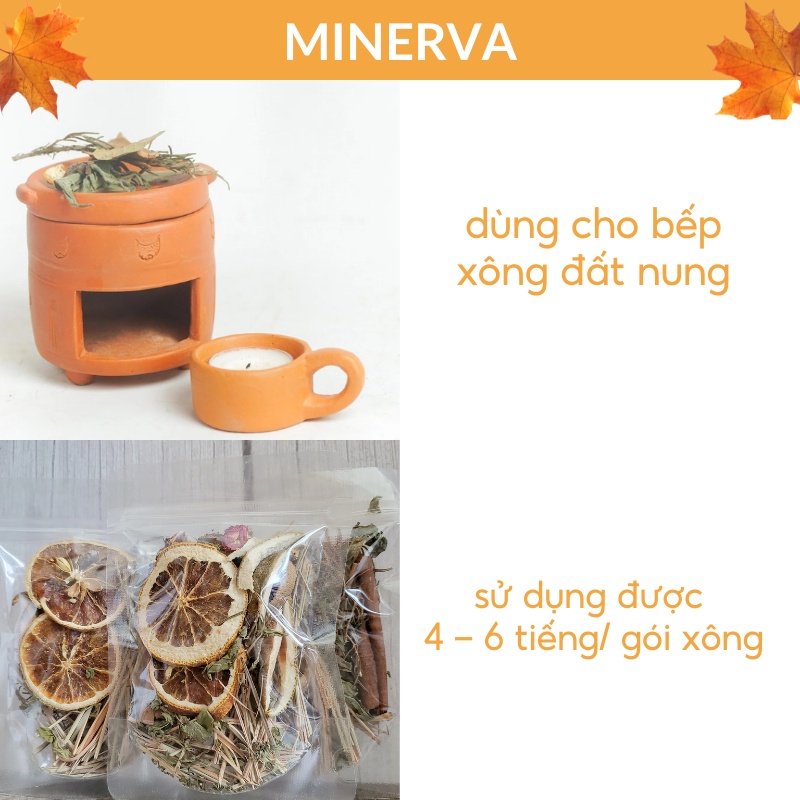 SET 8 loại lá thảo mộc xông nhà dùng cho bếp đất nung