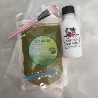 Bột trà xanh + ủ sữa non