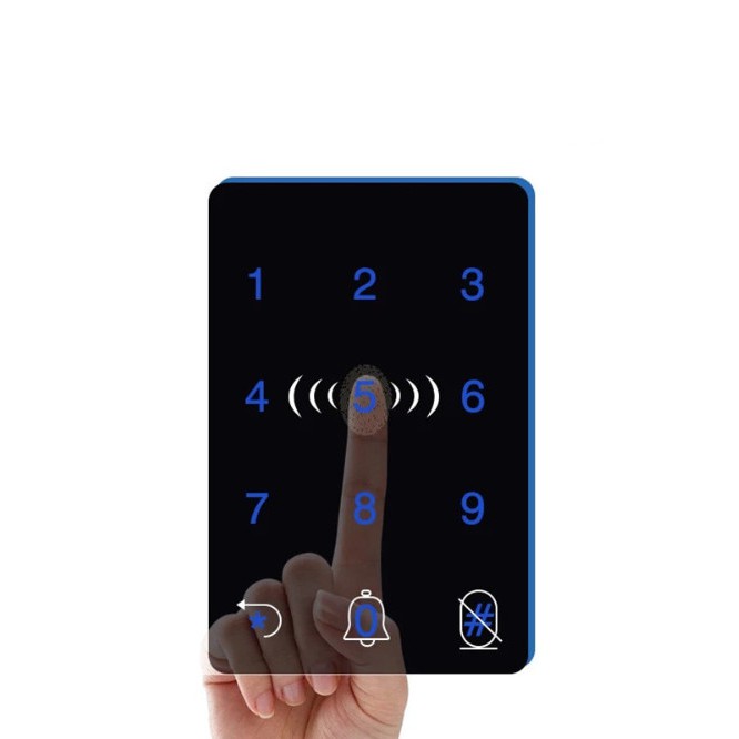 Ổ khóa thông minh với nhiều chức năng bảo mật vân tay, mật khẩu, thẻ từ, điều khiển Door Clock 898F - HanruiOffical