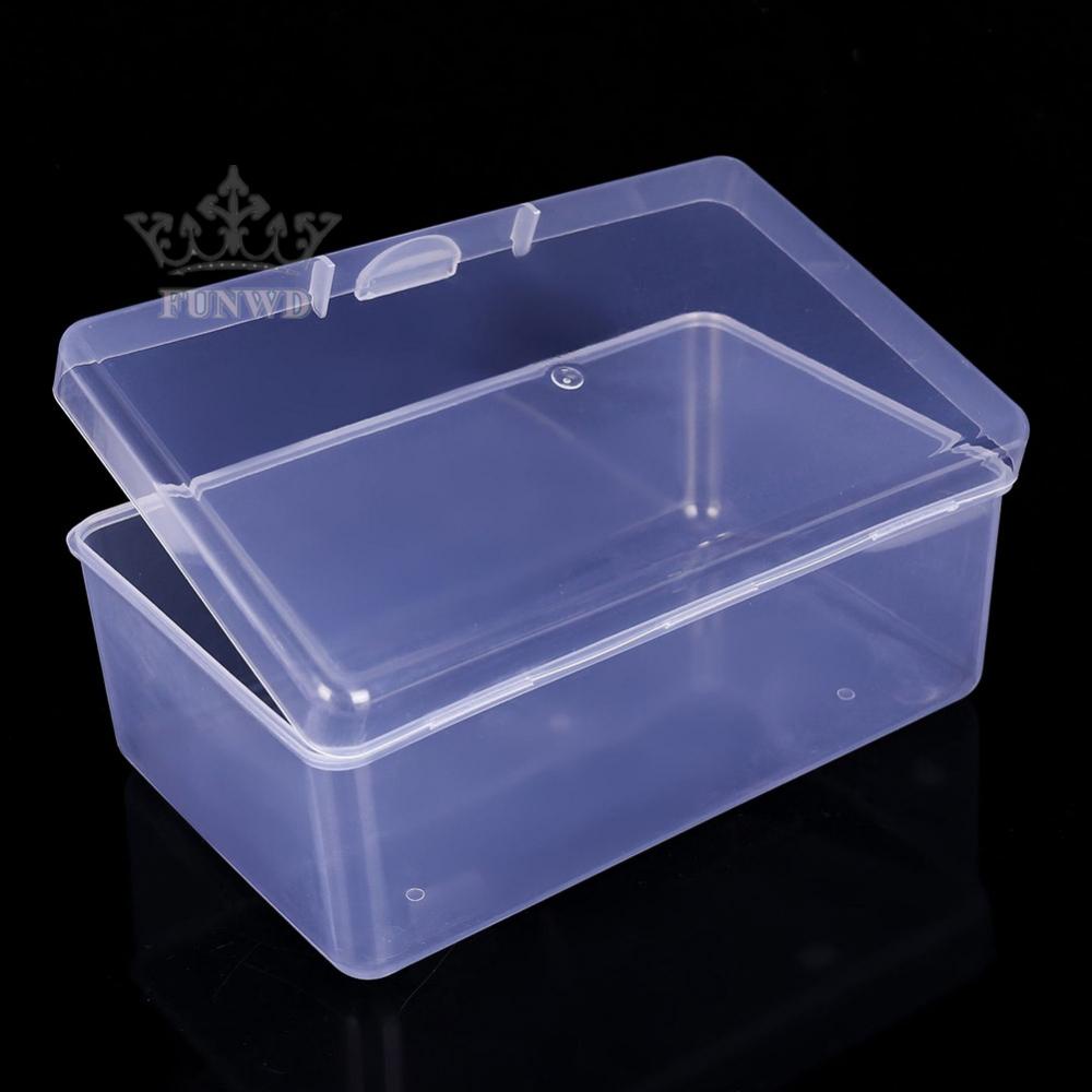 [Funny-]Storage Box Transparent Clear Dustproof Earrings Make-up Tool Accessory