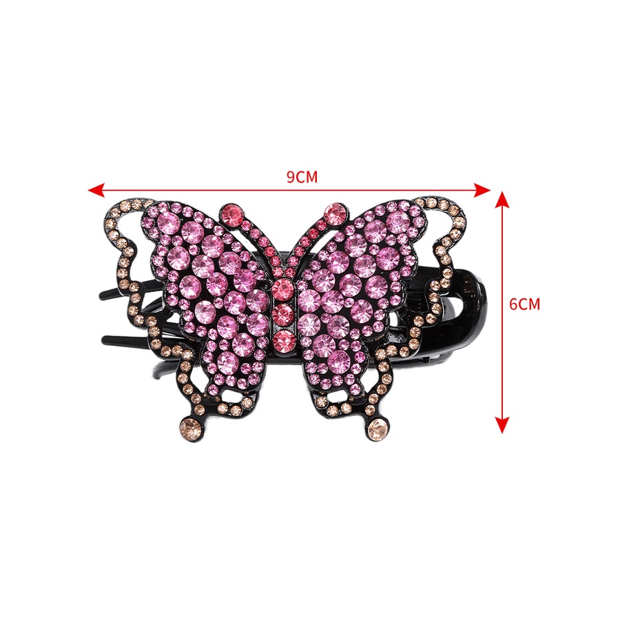 Kẹp tóc hình bướm đính đá toàn diện phong cách cổ điển dành cho nữ