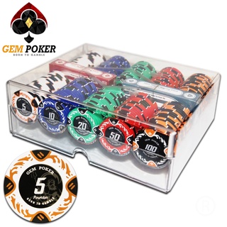 200 CHIP PHỈNH POKER CLAY 3 TONES "POSEIDON" CAO CẤP