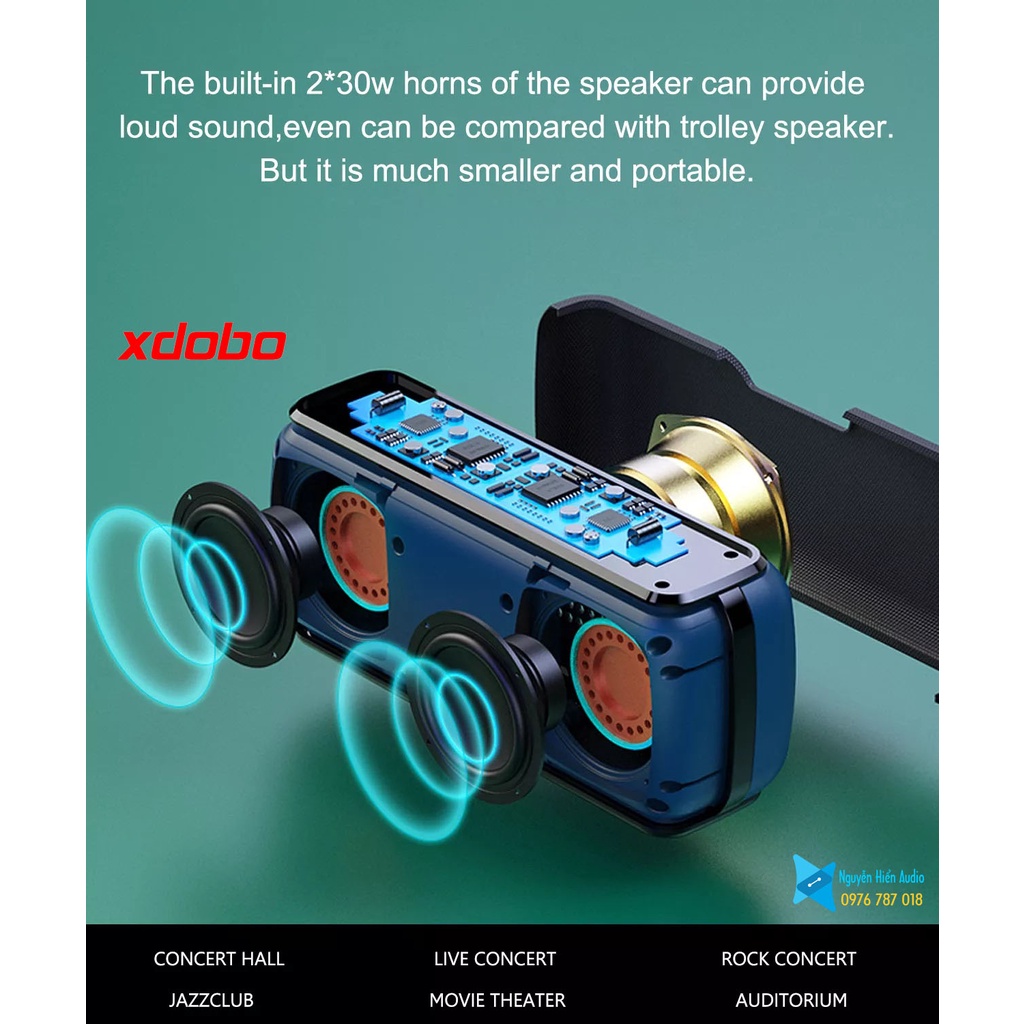 Loa XDOBO X8II trầm 60W  Bluetooth 5.0 bảo hành 12 tháng