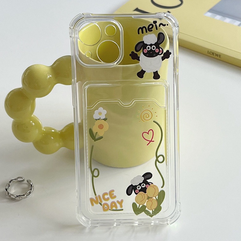 Ốp lưng Iphone trong túi đựng thẻ cừu 6/6s/6plus/6splus/7/7plus/8/8plus/xs/11/12/13/14/pro/max/plus/promax TT34