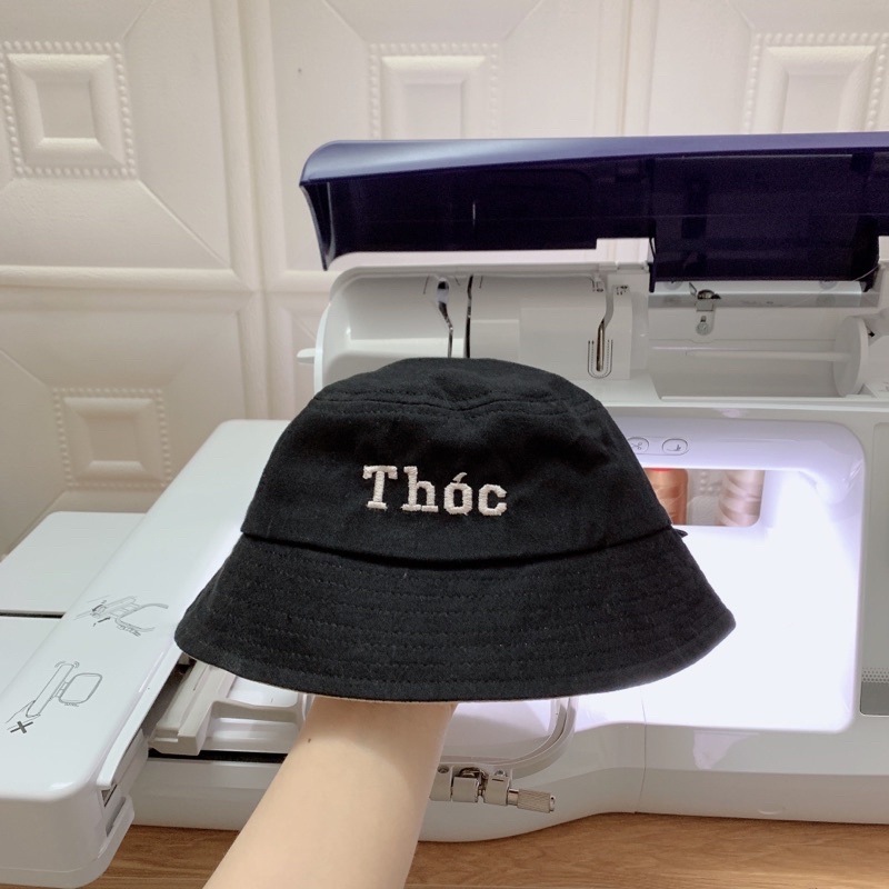 Mũ lưỡi trai/ mũ bucket thêu tên cho bé 🤎
