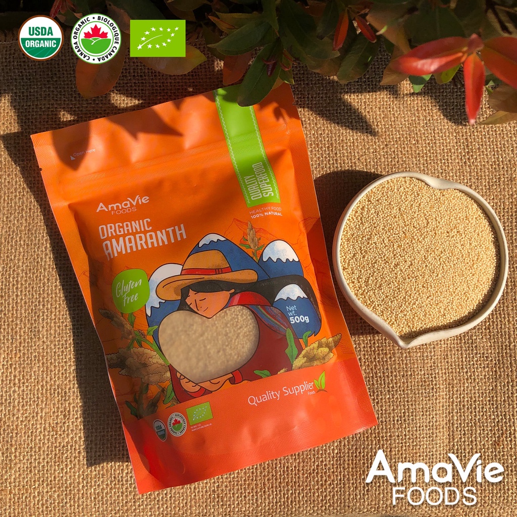 Hạt dền Amaranth hữu cơ Amavie Foods 500g