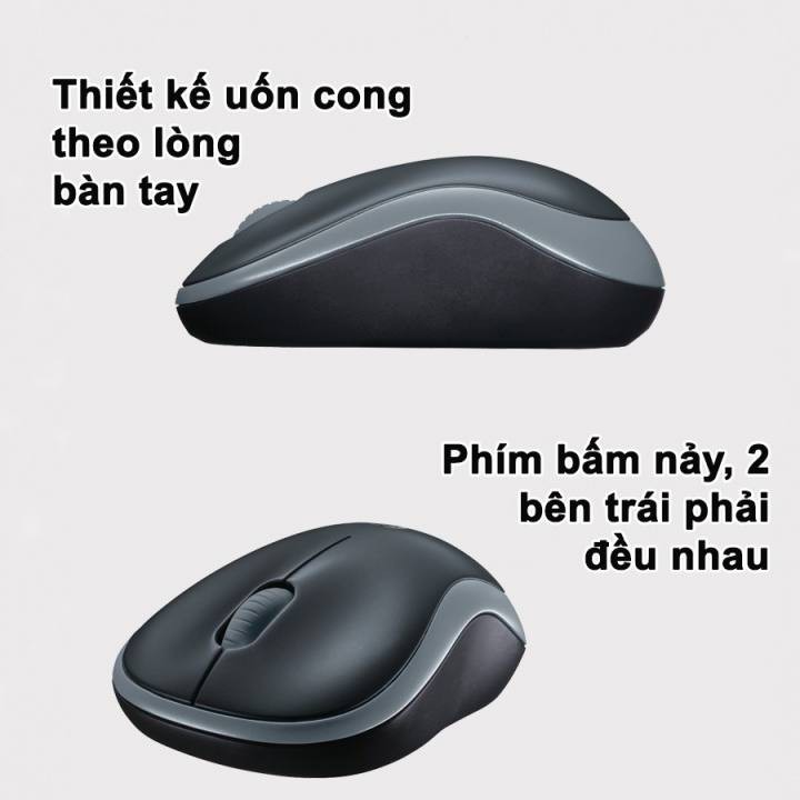 Chuột không dây Logitech B175 (Chính hãng) tiết kiệm pin và chạy nhanh