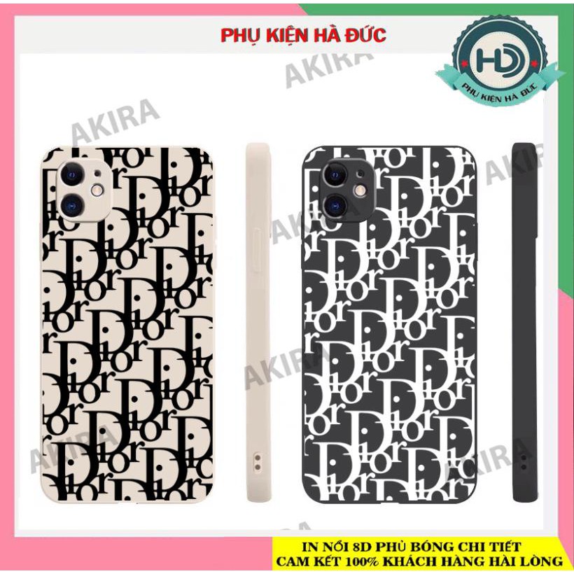 Sỉ ôp lưng điện thoại iphone 13 Dior2 vuông cạnh bảo vệ camera xưởng ốp akira