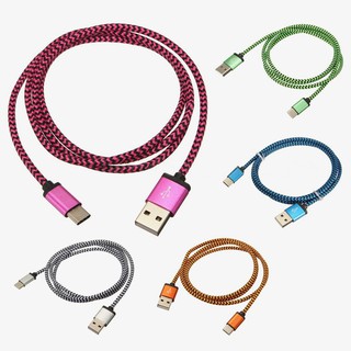 Cáp sạc cổng USB 3.1 type C 2A bện sợi nylon