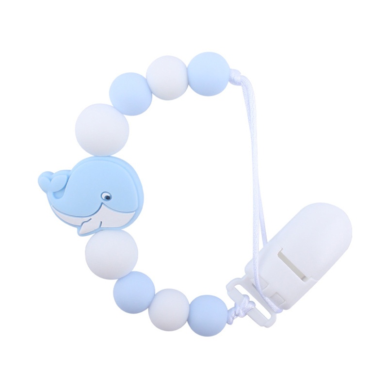Đồ Chơi Ngậm Nướu Hình Cá Voi Hoạt Hình Dạng Kẹp Bằng Silicon Dành Cho Bé