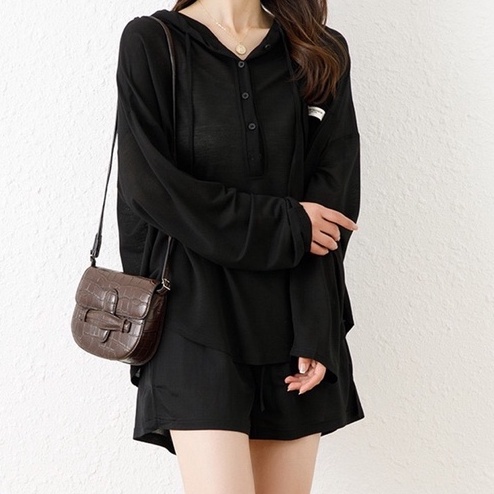Set bộ nữ thể thao có mũ (Chất liệu Cotton mỏng co giãn 4c) • 2ENDSHOP