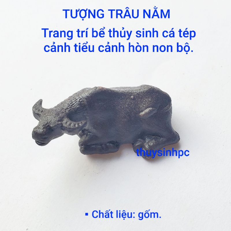 Tượng trâu trang trí bể thủy sinh, terrarium
