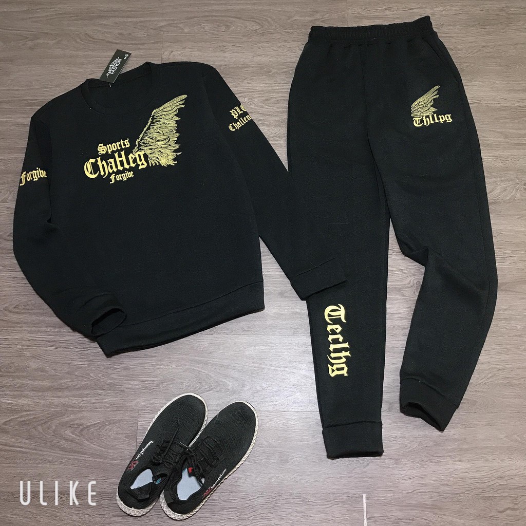 Bộ nỉ nam in nhũ | BigBuy360 - bigbuy360.vn