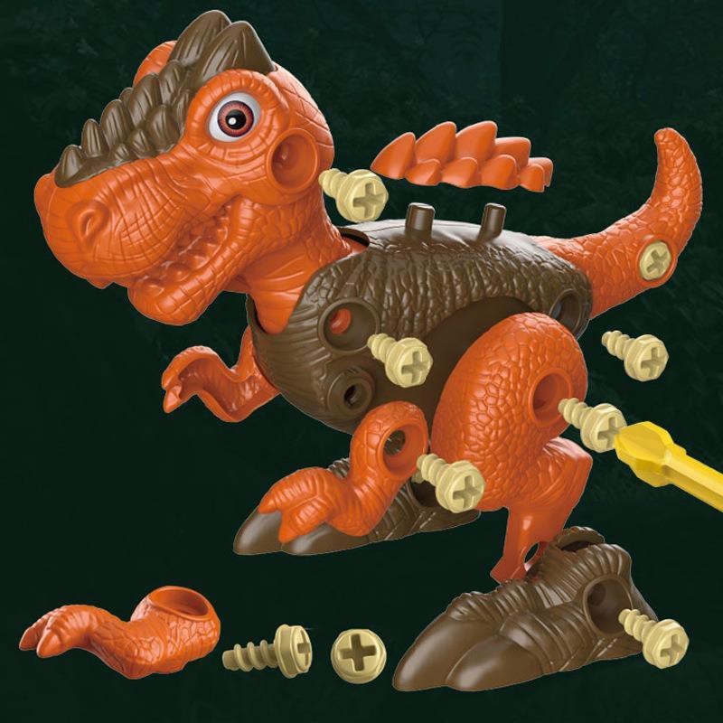 Máy khoan điện dành cho trẻ em có thể tháo rời hạt khủng long vặn vít đồ chơi giáo dục cậu bé Mô phỏng bạo chúa