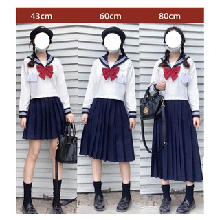 [Kèm ảnh thật] Seifuku/ Set váy đồng phục học sinh Nhật Bản: áo cổ thủy thủ + chân váy xoè
