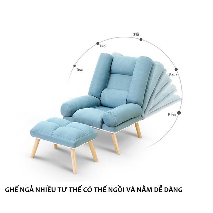 Ghế sofa lười Homexinh sofa đơn phòng ngủ  thư giãn tatami tựa lưng ghế thư giãn ban công