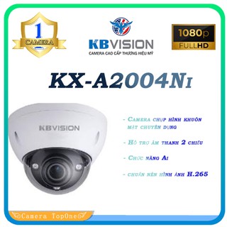 Mua Giá Ngon Nhất Camera KBVISION KX-A2004Ni AI 2.0MP - Chức năng nhận diện khuôn mặt