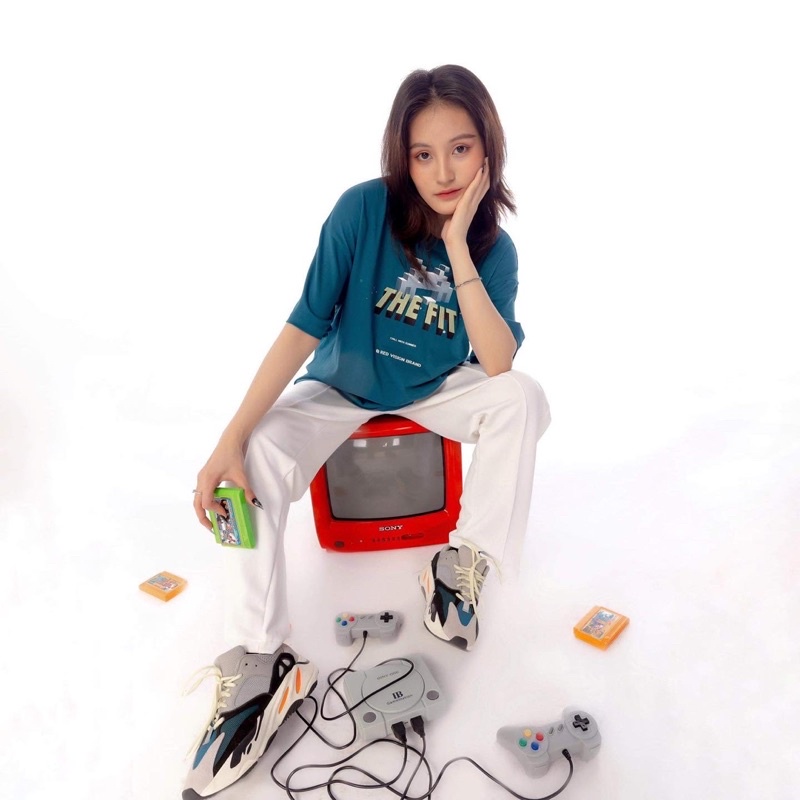 Áo thun UNISEX localbrand THE FIT GAME TEE BLACK, áo localbrand chính hãng thêu,in,in decal kết hợp, 100% cotton