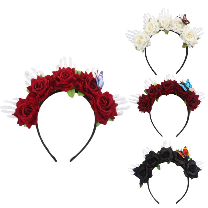 Băng Đô Hoa Hồng Hóa Trang Halloween