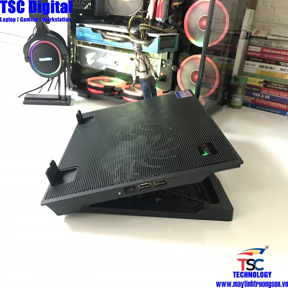 Đế Tản Nhiệt Laptop FORTECH F119/ F222 2Fan | Chính Hãng