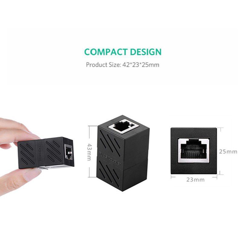 Đầu Nối Chia Dây Cáp Mạng LAN 1 ra 2 Có Chống Nhiễu