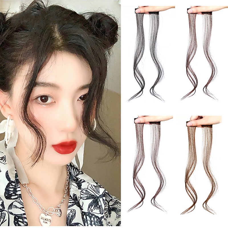 Set 2 phím tóc giả Wigsin dài 35cm xoăn tự nhiên có kẹp tiện lợi