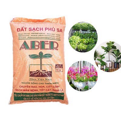 Đất sạch phù sa trồng rau, trồng hoa và cây cảnh
