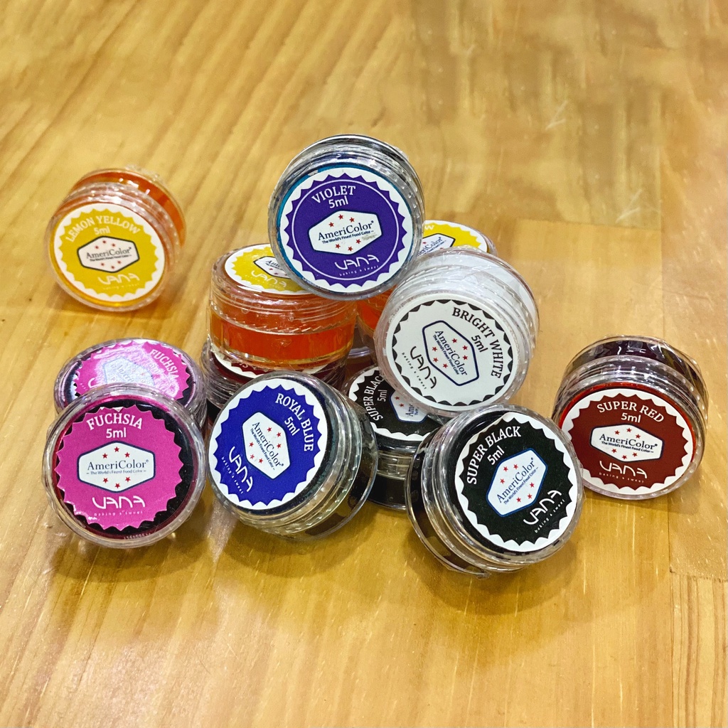 Màu thực phẩm Americolor nhập khẩu Mỹ chia nhỏ 5ml