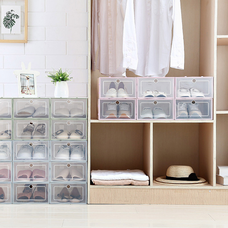 Hộp Đựng Giày Anaeat Có Thể Gập Lại Bằng Nhựa Tiện Lợi 30 × 21 × 12.5cm