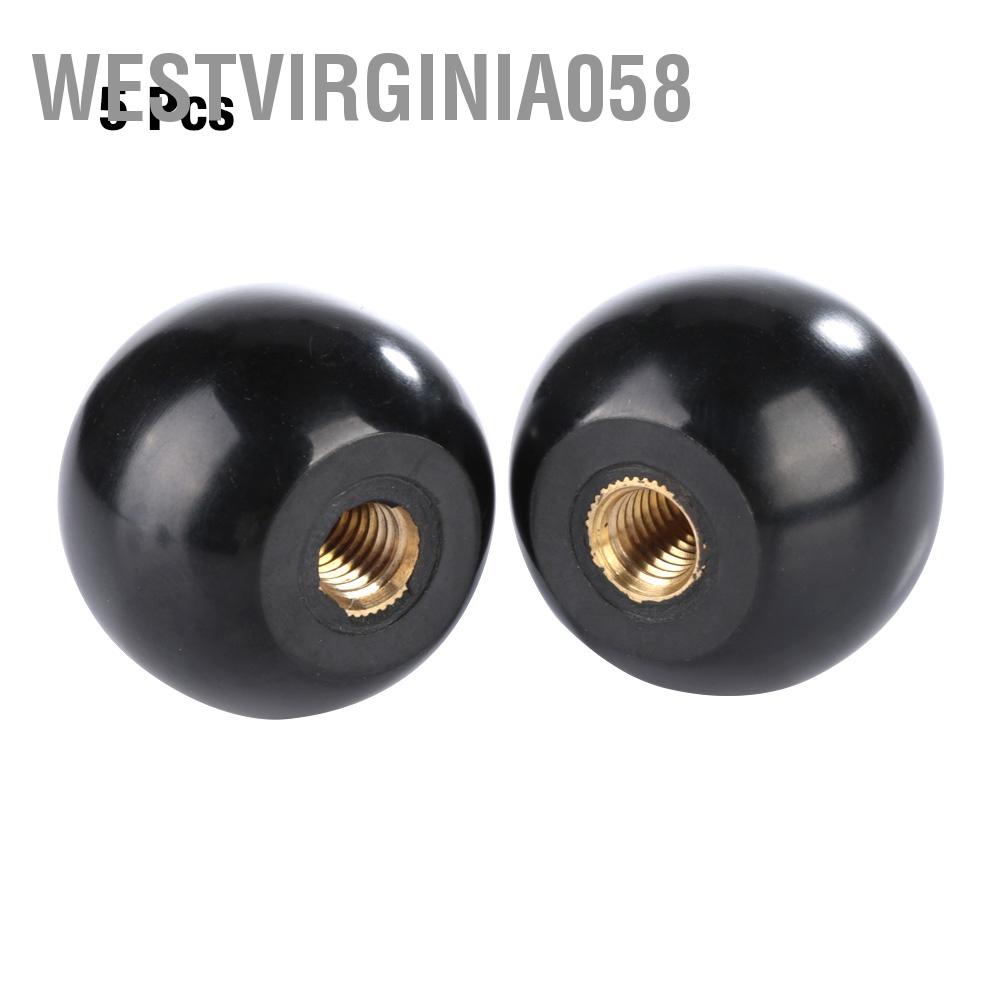Hàng Hot5 cái BM6 * 25 Vòng Bakelite Ball Gear Lever Shift Knob Máy công cụ thay thế Chèn đồng Hàng giao ngayWestvirginia058