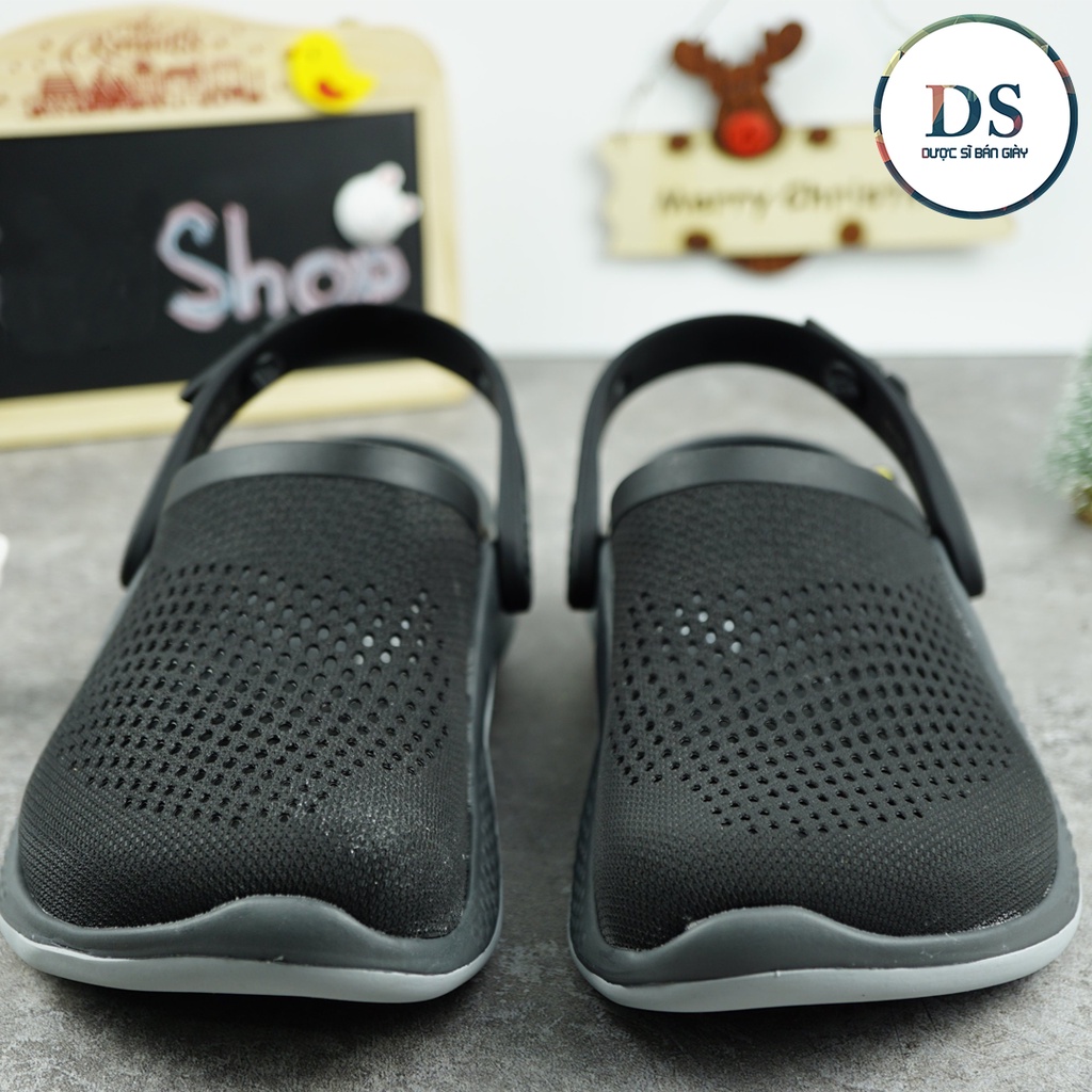 Dép Cross Literide 360 Nam Nữ màu Đen , Hàng loại 1 full tag, full box hãng