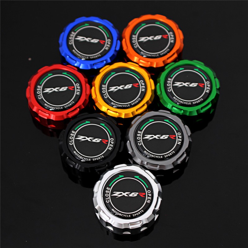 Cylinder Oil Reservoir Cover Cap For Kawasaki ZX6R ZX-6R 2007-2014 New 8 colors Motorcycle Filter Fluid Rear Brake Master