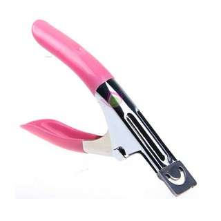 KÌM BẤM MÓNG GIẢ INOX MÀU HỒNG