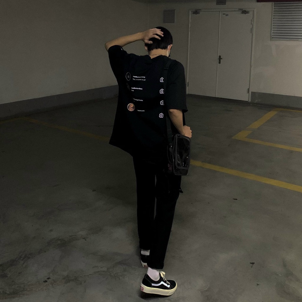 Áo thun SAD.BOIZ sadtagram tee logo nam nữ áo thun tay lỡ Fulltag